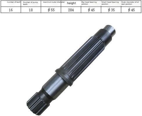 Suitable for 930E, 933E, 933D, 936LC Excavator Travel Motor Pump Shaft/Motor Shaft 16/18 Teeth in Saudi Arabia