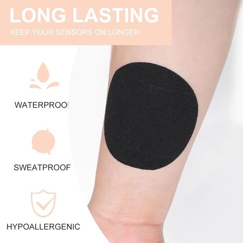 30 Pack Sensor Covers for Libre 1/2/3/Plus Freestyle Adhesive Patches Pre-Cut CGM Tape No Glue in The Center in Saudi Arabia