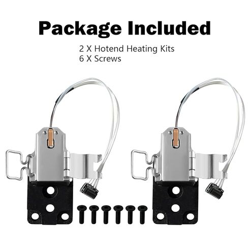 HzdaDeve 2PK Heating Assembly Kit for A1 Mini/A1 Hot End Heating Component with Heater Cartridge and Thermistor Temperature Sensor Heat-Insulating Base Clip for Bambu Lab 3D Printer Accessories in Saudi Arabia
