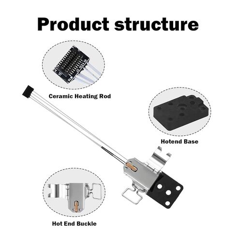 HzdaDeve 2PK Heating Assembly Kit for A1 Mini/A1 Hot End Heating Component with Heater Cartridge and Thermistor Temperature Sensor Heat-Insulating Base Clip for Bambu Lab 3D Printer Accessories in Saudi Arabia