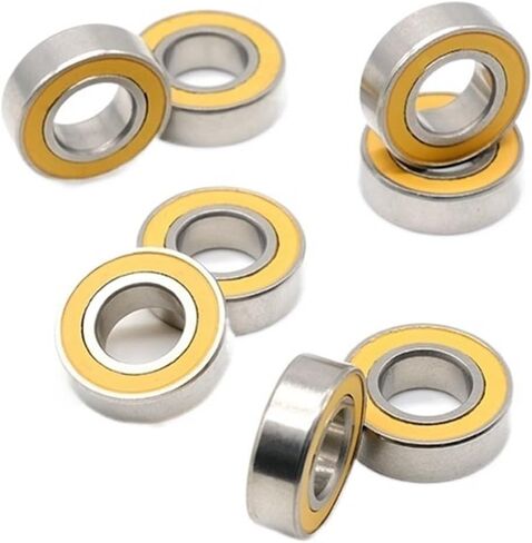 ثنائية المعدن ختم درع مايكرو الأخدود العميق تحمل 1 قطعة S688 2RS CB 8x16x5 مللي متر الفولاذ المقاوم للصدأ الهجين السيراميك الكرة in Kuwait