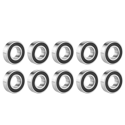 10Pcs Double Rubber Seal Bearing, Seal Deep Groove Ball Bearings, Steel Plate Deep Groove Ball Bearings for Replacement in Saudi Arabia