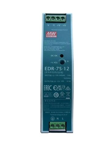 EDR-75-12 75.6 وات مخرج واحد DIN السكك الحديدية EDR-75 12V 6.3A in Saudi Arabia