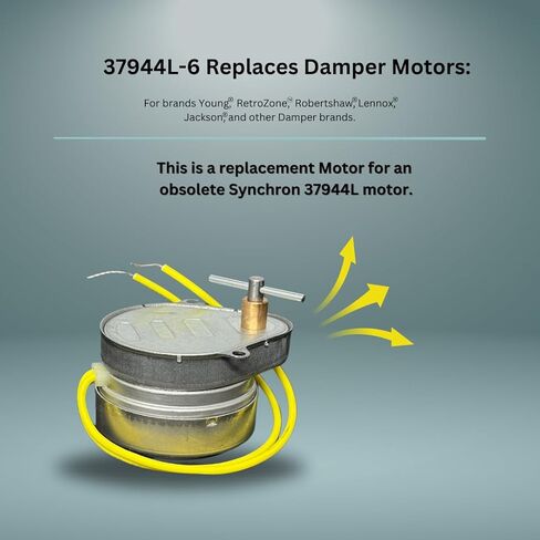 Synchron 37944L 24 Volt Replacement Damper Motor for ZTech and Buetler Applications Order Contains 1 Motor -Normally Same Day Ship- in Saudi Arabia