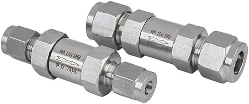 304 Stainless Steel Ferrule One-way Valve Fit 3/6/8/10/12/18mm 1/8 1/4 3/8 1/2 Inch 1Pcs(14mm) in Saudi Arabia