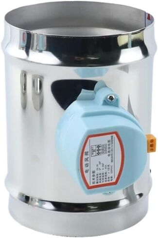 220VAC 4 5 6 بوصة الفولاذ المقاوم للصدأ صمام فحص كهربائي مجاري الهواء بمحركات مع محرك 1Nm للتهوية 100/125/150 مم 1 قطعة (150 مم، فقط صمام) in Kuwait