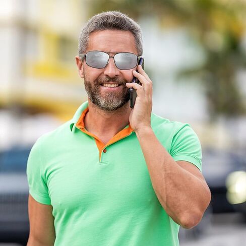 2pcs Bifocal Reading Sunglasses for Men Mirror Blue Silver Lenses Stainless Steel Frame Bi-focal Mens Sun Readers in Saudi Arabia
