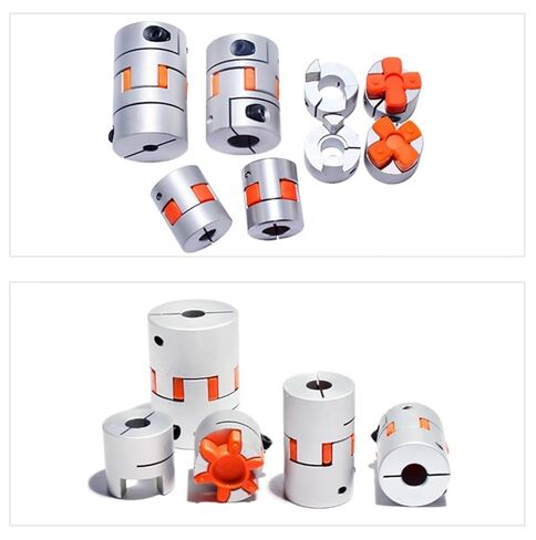 D25L35 Coupler Aluminium Plum Flexible Shaft Coupling Connector CNC 5/6/6.35/8/10/12/12.7/14mm 1Pcs(12x12) in Saudi Arabia