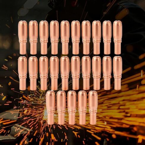 25pcs .035(0.9mm) Contact Tip For Bernard Acculock-S T-A035CH Used With New Miller MDX-250 Gun D-MA250 Gas Diffuser in Saudi Arabia