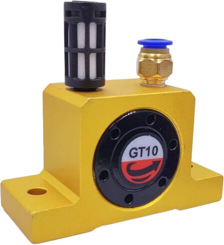 (2-Pieces) GT10 Pneumatic Air Turbine Vibrator G 1/8" Industrial Pneumatic Turbine Vibrators Golden GT-10 Series in Saudi Arabia