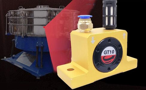 (2-Pieces) GT10 Pneumatic Air Turbine Vibrator G 1/8" Industrial Pneumatic Turbine Vibrators Golden GT-10 Series in Saudi Arabia