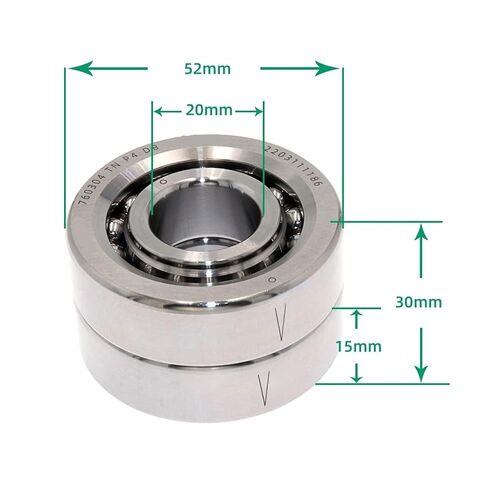 760304 20x52x15 Angular Contact Thrust Ball Bearings in Saudi Arabia