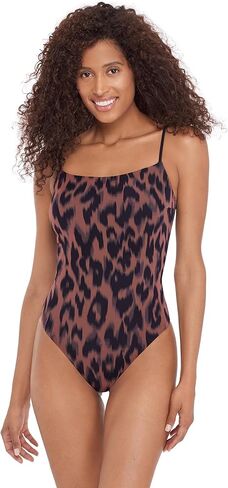 Steve Madden Womens Square Neck Open Back One Piece Swimsuit in Saudi Arabia