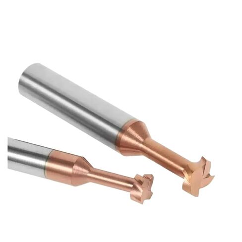 T-Slot Milling Cutters 1pc Carbide T Slot Milling Cutter Round Handle Coating Groove 4T CNC(D4x1Hxd2xD4) in Saudi Arabia