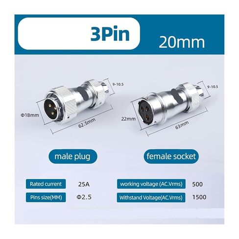 1 قطعة WY20 TE + ZE موصل 2-15PIN مقاوم للماء (3Pin ، 5 مجموعات) in Saudi Arabia