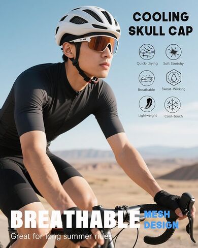 ROYBENS 2 Pcs Cooling Skull Caps for Men & Women, Breathable Mesh Lightweight Quick Dry Sports Helmet Liner Skull Cap in Saudi Arabia