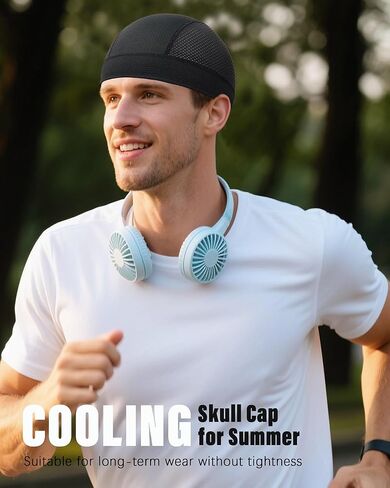 ROYBENS 2 Pcs Cooling Skull Caps for Men & Women, Breathable Mesh Lightweight Quick Dry Sports Helmet Liner Skull Cap in Saudi Arabia