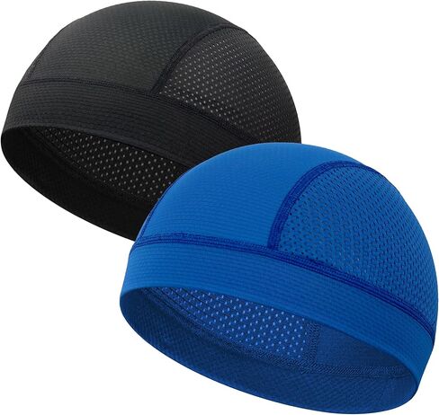 ROYBENS 2 Pcs Cooling Skull Caps for Men & Women, Breathable Mesh Lightweight Quick Dry Sports Helmet Liner Skull Cap in Saudi Arabia