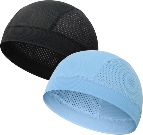 ROYBENS 2 Pcs Cooling Skull Caps for Men & Women, Breathable Mesh Lightweight Quick Dry Sports Helmet Liner Skull Cap in Saudi Arabia