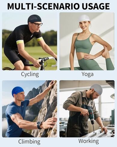 ROYBENS 2 Pcs Cooling Skull Caps for Men & Women, Breathable Mesh Lightweight Quick Dry Sports Helmet Liner Skull Cap in Saudi Arabia