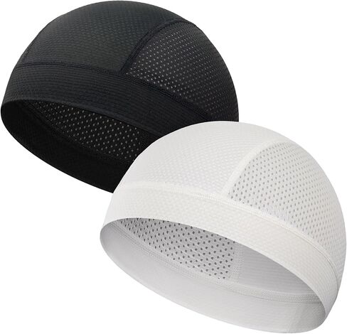 ROYBENS 2 Pcs Cooling Skull Caps for Men & Women, Breathable Mesh Lightweight Quick Dry Sports Helmet Liner Skull Cap in Saudi Arabia