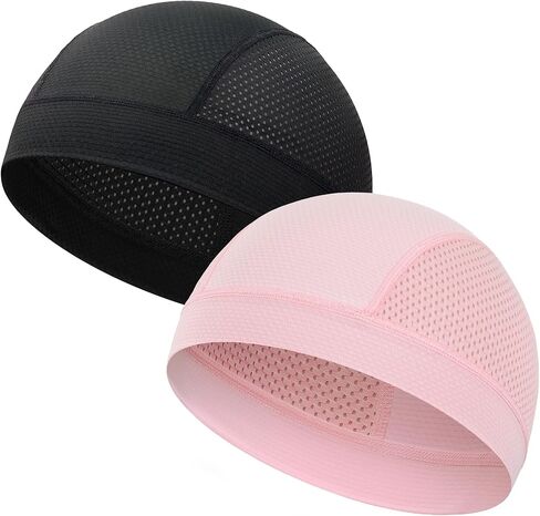 ROYBENS 2 Pcs Cooling Skull Caps for Men & Women, Breathable Mesh Lightweight Quick Dry Sports Helmet Liner Skull Cap in Saudi Arabia