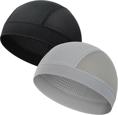 ROYBENS 2 Pcs Cooling Skull Caps for Men & Women, Breathable Mesh Lightweight Quick Dry Sports Helmet Liner Skull Cap in Saudi Arabia