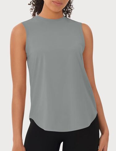 3 Pack Workout Tops for Women Athletic Running Yoga Tank Tops Loose Fit Sleeveless Sports Tennis Gym Shirt Quick Dry in Saudi Arabia