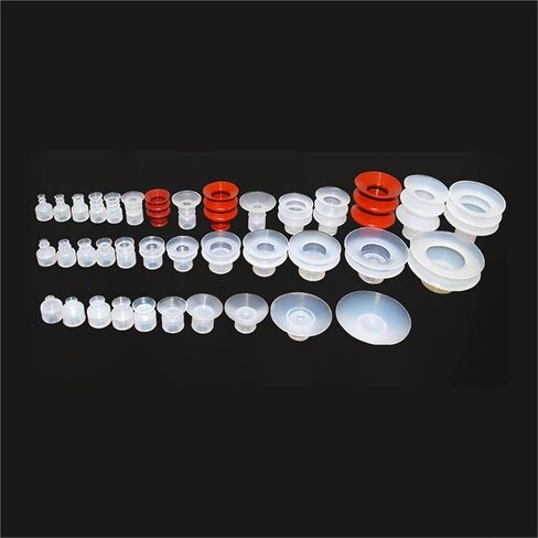 1PCS SP-06/08/10/12/15/20/25 Single Layer Round Soft Silicone Rubber Pneumatic Vacuum Sucker(External diameter15,SP) in Saudi Arabia