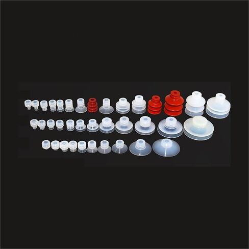 1PCS SP-06/08/10/12/15/20/25 Single Layer Round Soft Silicone Rubber Pneumatic Vacuum Sucker(External diameter15,SP) in Saudi Arabia