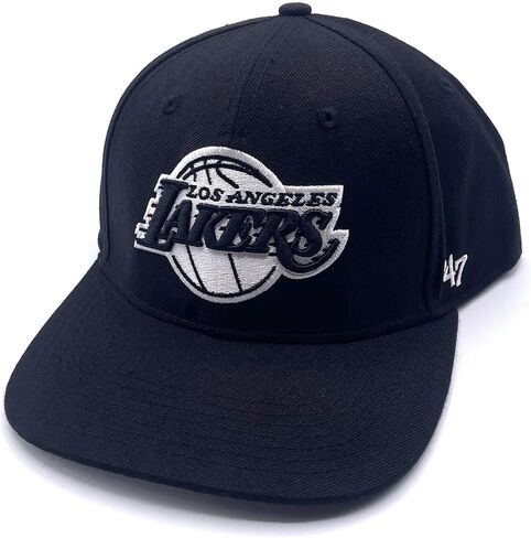 47 Los Angeles Lakers No Shot Captain Hat Adjustable Snapback Black/White Classic Edition Embroidered Cap in Saudi Arabia
