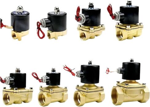 3/8 ''1/2'' 3/4 ''1'' 1-1/2 ''2'' صمام الملف اللولبي مغلق عادة 24 فولت 12 فولت 220 فولت 110 فولت صمامات الملف اللولبي للمياه/الغاز النحاسية (1-1/4 بوصة، 380 فولت_EPDM-SEAL) in Kuwait