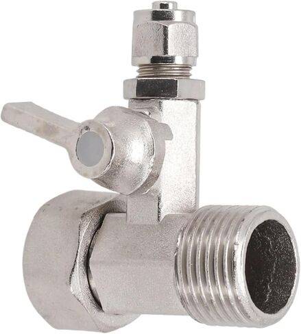 1 قطعة T-Valve RO لتغذية المياه محول 1/2in إلى 1/4in مع اغلاق الكرة صمام الحنفية المحملة B زاوية وقف محول صمام تركيبات جديد in Kuwait