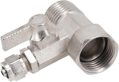 1 قطعة T-Valve RO لتغذية المياه محول 1/2in إلى 1/4in مع اغلاق الكرة صمام الحنفية المحملة B زاوية وقف محول صمام تركيبات جديد in Kuwait