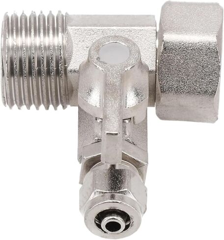 1 قطعة T-Valve RO لتغذية المياه محول 1/2in إلى 1/4in مع اغلاق الكرة صمام الحنفية المحملة B زاوية وقف محول صمام تركيبات جديد in Kuwait