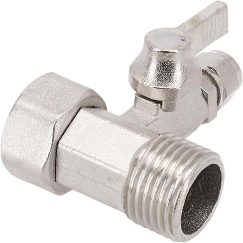 1 قطعة T-Valve RO لتغذية المياه محول 1/2in إلى 1/4in مع اغلاق الكرة صمام الحنفية المحملة B زاوية وقف محول صمام تركيبات جديد in Kuwait