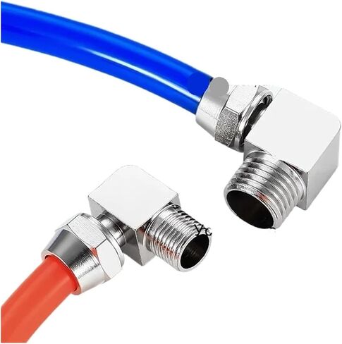KPL Pneumatic Fitting with Nickel plated copper Thread 1/8 1/4 3/8 1/2 BSP, 4mm 6mm 8mm Quick Connector for Hose Tube Fittings(KPL6-02,200 PCS) in Saudi Arabia