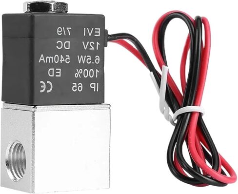 2 Way Normally Closed Valve 12V DC 1/4" 2 Way Normally Closed Pneumatic Aluminum Electric Solenoid Air Valve Solenoid Air Valve in Saudi Arabia