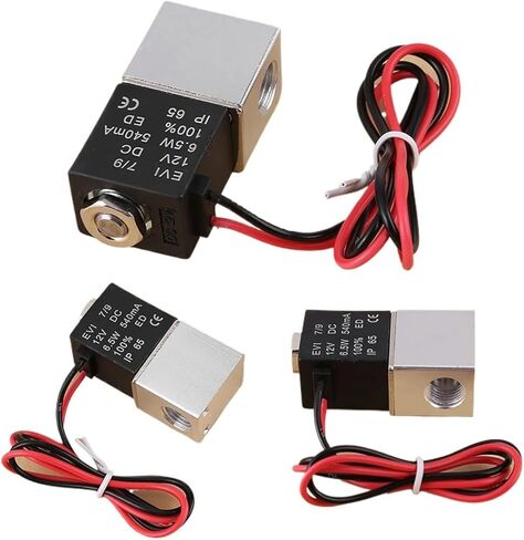 2 Way Normally Closed Valve 12V DC 1/4" 2 Way Normally Closed Pneumatic Aluminum Electric Solenoid Air Valve Solenoid Air Valve in Saudi Arabia