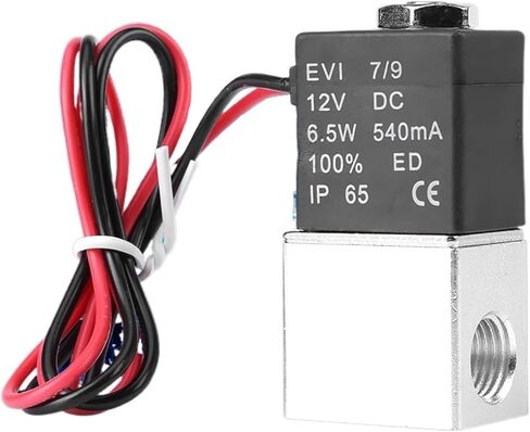 2 Way Normally Closed Valve 12V DC 1/4" 2 Way Normally Closed Pneumatic Aluminum Electric Solenoid Air Valve Solenoid Air Valve in Saudi Arabia