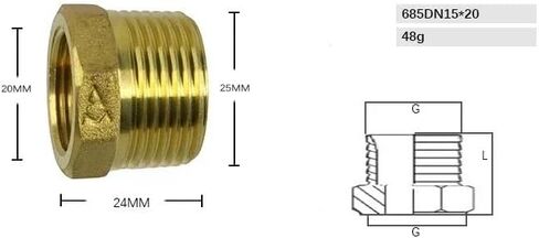 سمكا 1/2 "ذكر أنثى 45 90 درجة الكوع الاتحاد المحملة تركيب الأنابيب النحاسية المستقيمة موصل الحلمة المقرنة غاز الماء 1 قطعة (Male1l2-Female3l4) in Kuwait