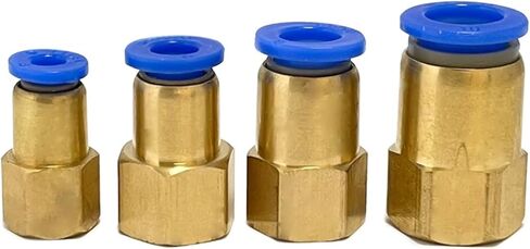 1 قطعة PCF خرطوم اتصال الهواء المناسب 4-12 مللي متر ذكر الموضوع BSPT 1/4 "1/2" 1/8 "3/8" الحلمة النحاس اقتران سريع تركيبات هوائية (PCF6-02) in Kuwait