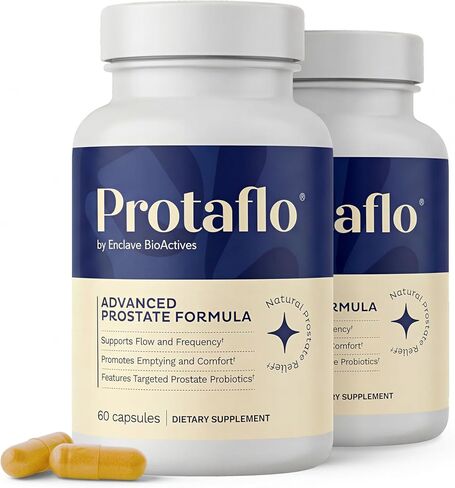 Prostate Supplements for Men 2 Pack - Supports Urinary Flow & Bladder Control | Probiotics + Black Walnut, Nettle, Turmeric, Lycopene, Pumpkin Seed, Vitamin D3 & K2, Zinc + Selenium, 60 Caps in Saudi Arabia