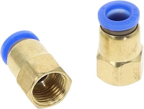 PCF "OD خرطوم أنبوب 4 مللي متر-12 مللي متر موصل هوائي 1/8 ''1/4'' 3/8 ''1/2''BSPT أنثى موضوع دفع في تركيب أنابيب الهواء المشتركة (4 مللي متر OD خرطوم ، 1/8") in Kuwait