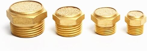 كاتم صوت العادم M5 1/8 "1/4" 3/8 "1/2" موصل نحاسي كاتم صوت هوائي لتركيب صمام الملف اللولبي (3/8 بوصة) in Kuwait