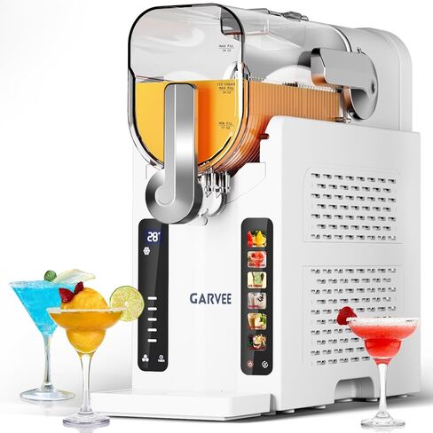 آلة Garvee Slushie للمنزل لا حاجة للثلج، صانع المشروبات المجمدة مع شاشة LED و6 برامج محددة مسبقًا، وظيفة التنظيف الذاتي بسعة كبيرة 88 أونصة للمارجريتا المجمدة والفرابيه والآيس كريم، in Kuwait