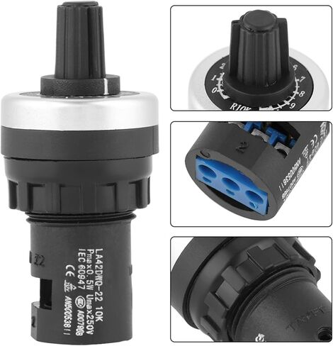 LA42DWQ-22 Rotary Potentiometer 10K Ohm Panel Mount with Screw Terminal for Variable Speed Drive Inverter Control in Saudi Arabia