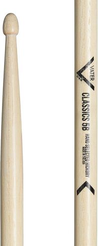 Vater VHC8DJW Classics 8D Jazz Wood Tip Hickory Drumsticks, Pair in Saudi Arabia
