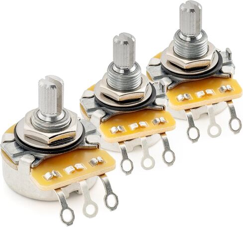 CTS 450 A250K+A500Kx2 ST-HSS Guitar Pots Short Split Shaft 1/4 Inch and Standard Split Shaft 3/8 Inch 10% Audio Taper Potentiometers in Saudi Arabia