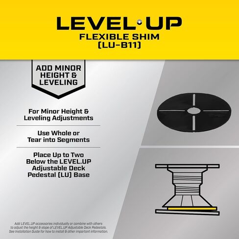 حشوات مرنة ملحقة بنظام القاعدة Level.Up من بيسون، 4 قطع/عبوة (7079806016) in Kuwait